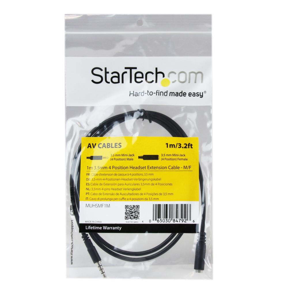 StartTarch 2 meter / 6 foot TRRS extension cable used with the Vaavud.