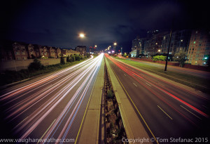 The gardiner expressway in Toronto after a 35 second exposureusing Kodak Ektar 100