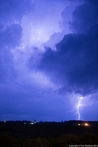 Supercell Lightning in Southwestern ON